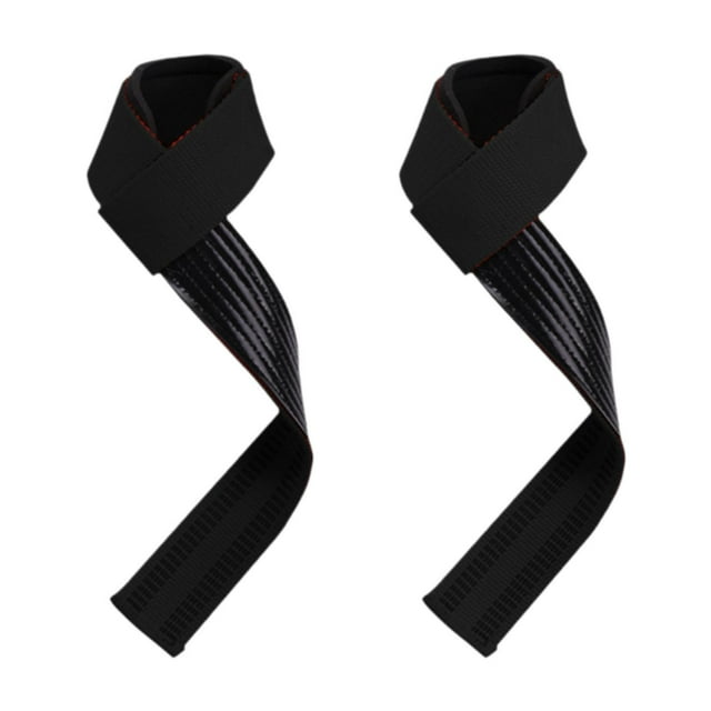 Lipstore 2 Pcs Sangles de Musculation Sangles de Soulevé de Terre pour Exercice au Gym Dynamophilie Noir