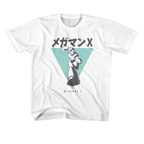 Mega Man Incoming White Youth T-Shirt