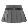 thumbnail image 4 of Minifalda plisada Kawaii JK de una sola pieza con cinturón Y2k para mujer, falda uniforme de una pieza para fiesta de Club, ropa de discoteca japonesa para colegiala, 4 of 5