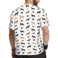 thumbnail image 2 of Wukai Labrador Retriever Dog Print Men's Short-Sleeved Mesh T-Shirt,Quick-Dry Short Sleeve Workout T-Shirt-Large, 2 of 8