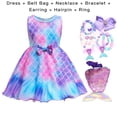 thumbnail image 4 of D67 Niñas Vestido De Sirena Niños Fiesta De Cumpleaños Vestidos De Pequeña Princesa Disfraces Para Halloween Navidad Vestir Ropa Traje, 4 of 4