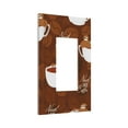 thumbnail image 2 of Kll Sloths Need More Coffee Wall Plate,Gloss Finish,Standard Size 1 - 5" X 3", Polycarbonate Thermoplastic,Electric Receptacle Plug Covers, 2 of 8