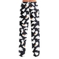 thumbnail image 7 of OIOLOYJM Halloween Womens Pajama Pants Ghost Print Wide Leg Cute Sleep Comfy Pajama Bottoms Holiday Stretchy Lounge Elastic Waist Sweatpants Black L, 7 of 7
