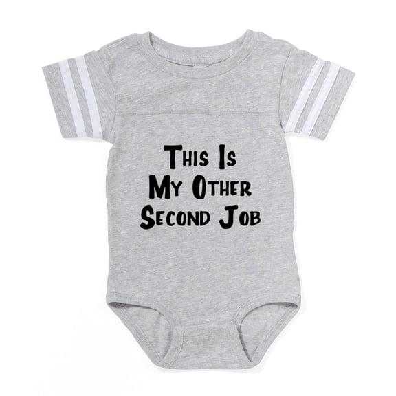 CafePress - My Other Second Job - Cute Infant Baby Football Bodysuit