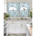 thumbnail image 4 of Coastal Starfish Swag Kitchen Curtains Sets for Windows 24 Inch Length, Nautical Coral Tropical Fish Seashells Short Window Curtain Panels Swags Valances and Tiers 3 Piece Set for Cafe/Dining Room, 4 of 5