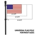 thumbnail image 4 of Tangle Free Spinning Flag Pole 6FT Flagpole Kit for American Flag Stainless Steel Flag Pole for Outside House Truck Garden Yard Residential or Commercial(Black No Bracket), 4 of 5