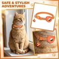 thumbnail image 4 of Cat Collars, Bell Polyester Breakaway Adjustable, For Small Pet Dog Puppies (Orange), 4 of 6