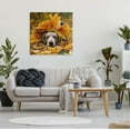 thumbnail image 2 of Stupell Industries Happy Puppy Autumn Foliage Photograph Gallery Wrapped Canvas Print Wall Art, Design by Lil' Rue, 2 of 7