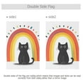 thumbnail image 4 of Yayeee Garden Flag 28" x 40" Double Sided Outdoor Yard Lawn Holiday Decorations, Black Cat Rainbow, 4 of 6
