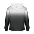 thumbnail image 5 of Big & Tall Hoodies for Men with Front Pocket Pullover Plus Size M-4X Sweatshirts Long Sleeve Gradient Printed Comfort Going Out Athletic Hooded Tops, 5 of 6