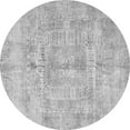 thumbnail image 1 of Ahgly Company Indoor Round Abstract Gray Modern Area Rugs, 8' Round, 1 of 4