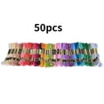 thumbnail image 1 of Ustyle 50pcs Embroidery Floss Sewing Quilting Polyester Cotton embroidery thread 6-strand Thread 50 Colors Cross-stitch Line Set, 1 of 9