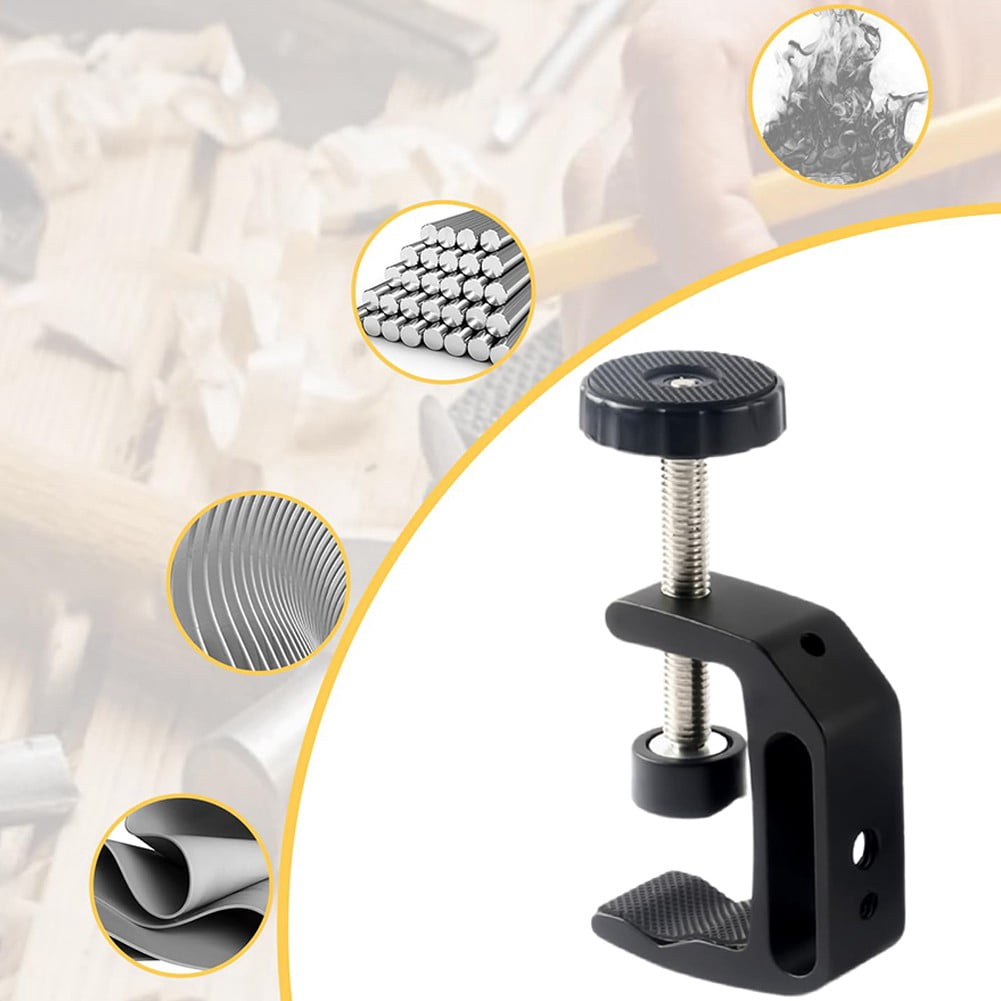 1/2Pcs Small C-Type Clamp Set Aluminum Alloy Table Clamp Screw Clamps Metal Woodworking Vise Grip Bench Vice Diy Tool 2Pcs Fangkenuo