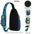 thumbnail image 3 of Crossbody Sling Backpack for Women Men Cute Ocean Life Turtle Shoulder Sling Crossbody Casual Chest Bag for Travel Sports Running Hiking, 3 of 6