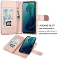 thumbnail image 6 of For Moto G 5G 2024 Case, Motorola Moto G 5G 2024 Leather Wallet Case with Card Holder and Lanyard for Women Men, eBizWare Magnetic Flip Detachable Phone Cover - Rose Gold, 6 of 9