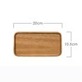 thumbnail image 1 of 4X Serving Tray, Rectangular Solid Wood Flat Bottom Plate, Fruit Plate, Saucer, Tea Tray, Dessert Plate-Small, 1 of 7