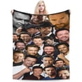 thumbnail image 2 of Blanket Hugh Jackman Soft and Comfortable Wool Fleece Throw Blankets Gift for Home Decoration Sofa Office car Camping Yoga Travel Home Decoration Cozy Plush Beach, 2 of 5