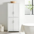 thumbnail image 3 of Tall Pantry Cabinet - White Storage Cabinet with Adjustable Shelves - Kitchen Pantry & Linen Cabinet - 67" Height, 3 of 3