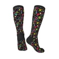 thumbnail image 4 of Haiem Colorful Geometric Figures Socks, Funny Novelty Crazy Design Cotton Socks Sports Socks Knee High Socks For Men, Women,1Pairs - Gift For Working Friends, 4 of 9