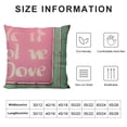 thumbnail image 5 of YINGXI Decorative Throw Pillow Covers, Flower Pillowcase, Pink Green Seasonal Cushion Case Home Decor 24x24in, 5 of 5
