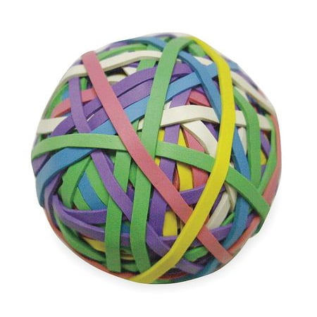 2WFX9 Rubber Band Ball, #30, 3-3/16x1/8in, Asst