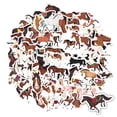 thumbnail image 6 of 35pcs-50pcs Playful Horse Stickers Animal Cartoon Decals Funny Nature Stickers for Suitcases Fridge Laptops, 6 of 9