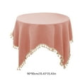 thumbnail image 3 of Fufafayo under $5 Tablecloth Waterproof, Waterproof and Oil Resistant Tablecloth, Rectangular Table Cover with Tassels, Decor for Coffee Tables and Dining Tables, Washable Cover for Home and Events, 3 of 6