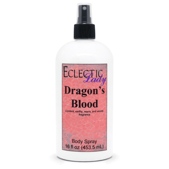 Dragon's Blood Body Spray, Eclectic Lady, Hydrating Mist, Unisex, 16 oz