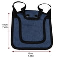 thumbnail image 4 of 2 Pieces Chicken Saddle with Adjustable Straps Oxford Cloth Hen Foldable Apron Poultry Back Wing Growth Fixing Blue, 4 of 9