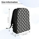thumbnail image 4 of Disketp Bowling Pins Mochila Unisex de Apertura Lateral Completa, Mochila para Laptop para Escuela, Trabajo y Viajes, 4 of 8
