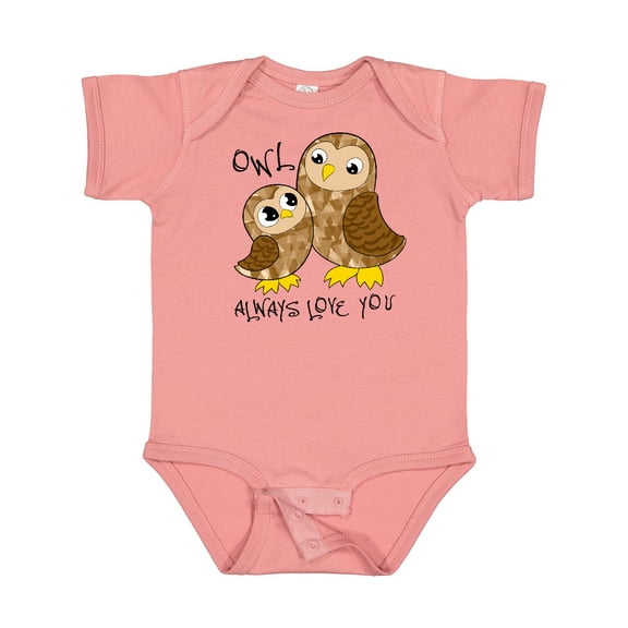 Inktastic Owl Always Love You- Cute Owl Family Boys or Girls Baby Bodysuit