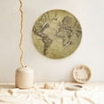 thumbnail image 5 of Kdxio Vintage World Map Bone China Decorative Plate Ceramic Decorative Plate for Home Office Wall Stand Decorative Plates for Home Bedroom-10in, 5 of 6