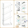 thumbnail image 7 of Clear Acrylic Shower Caddy with Suction Cups, Wall Mounted Rustproof Bathroom Organizer, No Drilling Required, Sturdy and Durable Combination Shelf, 7 of 7