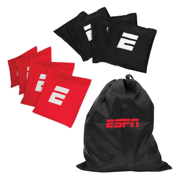 ESPN Cornhole Bags (Set of 8) and Travel Case, Regulation Size and Weight (ES-CH08FP)