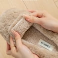 thumbnail image 5 of Viluyesy Womens Fuzzy Slippers, Closed Toe Cozy Soft Sole Slip-On Winter Plush Bedroom Home Shoes Khaki, 5 of 9