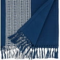 thumbnail image 2 of Fennco Styles Block Print Cotton Placemats 14" W X 20" L, Set of 4 - Navy Blue Table Mats for Everyday Use, Dining Table Décor, Banquets, Family Gatherings, and Special Events, 2 of 3