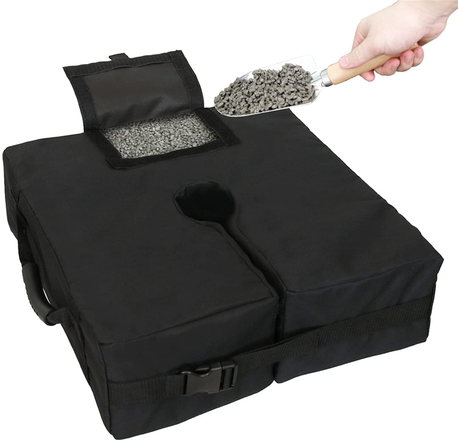 Patio Umbrella Base Weight Bag, Cantilever Outdoor Umbrella Stand, 18