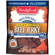 Angle View: Sweet Baby Ray's Hickory Brown Sugar Beef Jerky 3.25oz