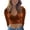 Brown, variant on Tank Tops for Women V Neck Long Sleeve Racer Back Neck Crop Womens Athletic Tops,Grey,M