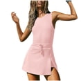 thumbnail image 1 of JUNWELL BLVB Womens Athletic Romper Workout Outfits Tennis Dresses Backless Exercise Golf Skorts Jumpsuits for Summer, 1 of 7