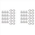 thumbnail image 1 of Percha Kit Abrazadera Cable Dedal Abrazadera Cable Cuerda Alambre M6 1/4 Pulgada para Aparejo Dedal Cable Cuerda Alambre 1/4 Pulgada, 24 Juegos, 1 of 5