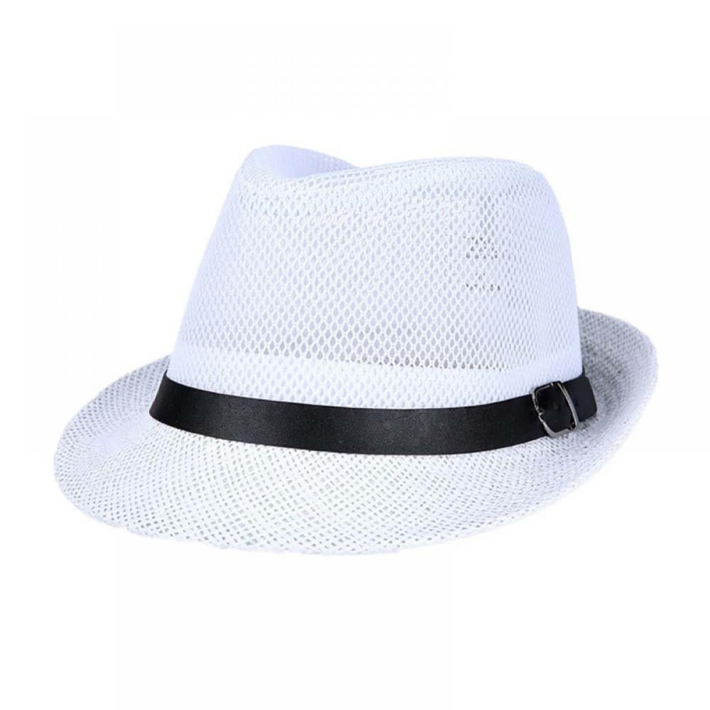 Details about   Men Women Kids Children Boys Wool Panama Hats Fedora Sunhat Trilby Cap Wide Brim 