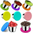 thumbnail image 3 of CSCHome 2 PCS Sauce Cups with Silicone Lid Waterproof and Dustproof Dipping Sauce Cups Individual Round Condiment Cups, 3 of 7