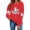 X96-NSLGXD Red Halloween Sweatshirt Women, variant on NSLGXD Halloween Sweatshirts for Women Plus Size Ghost Graphic Pullovers Vintage Work Round Neck Long Sleeve Shirt Tops Halloween Costumes