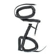thumbnail image 3 of Unique Bargains 2 Pcs 3 Meters RJ9 4P4C Plug Coiled Stretchy Telephone Handsets Cable Black, 3 of 5