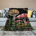 thumbnail image 2 of ONETECH Mushroom Moon Throw Blanket Gift Flannel Ultra-Soft Comfy Blankets Decor for Bedding Couch Sofa Chair Plush Lightweight Cozy Warm Girls Kids Adults Birthday, 2 of 6