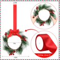 thumbnail image 3 of Dalrosia 6PCS Christmas Cabinets Wreaths for Kitchen Cabinets with Ribbon Artificial Green Leaves Decorative Berry for Kitchen Window Front Door Wall Winter Decor, 3 of 5