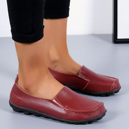 Daznico Womens Loafers Comfort Flats Shoes Womens Breathable Lace Up Shoes Flats Casual Shoes Size 6.5