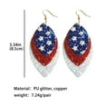 thumbnail image 2 of American Flag Earrings for Women, Earrings for Women 4th of July Red White and Blue Acrylic Earrings Patriotic Earrings, 2 of 4