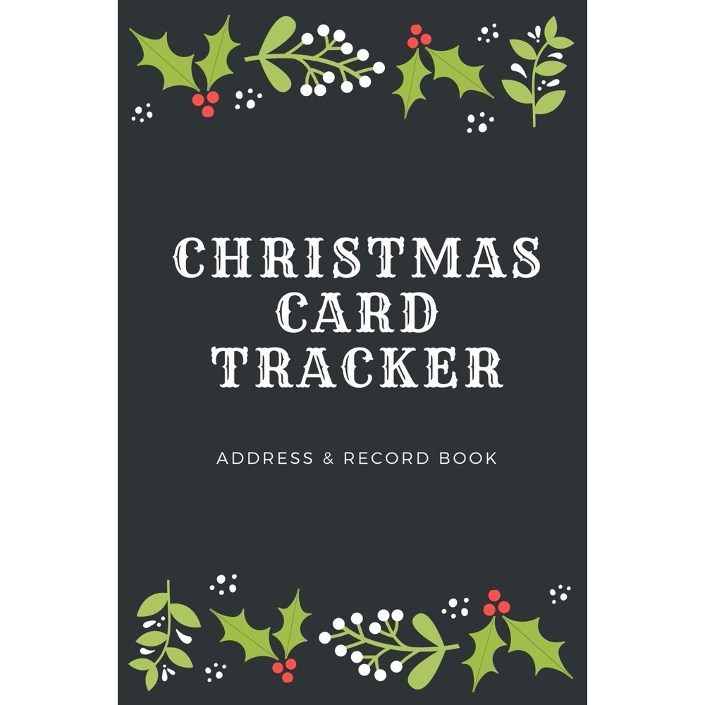 Christmas Card Tracker Address Record Book For Sending And Receiving Holiday Cards AZ